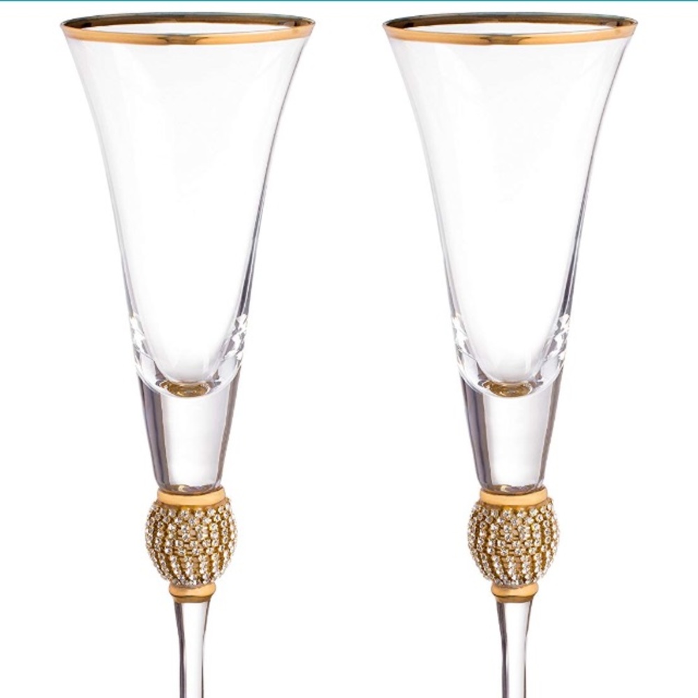 Trinkware Champagne Flutes 🥂🍾 New in Box